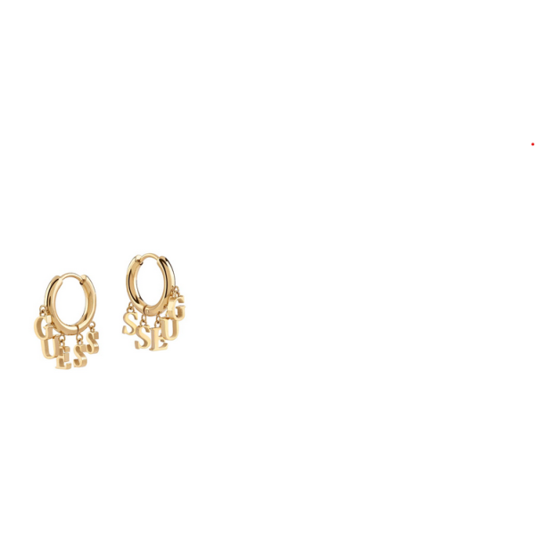 Pendientes Guess Mujer Huggie Me Acero Dorado Ref: JUBE03140JWYGT-U