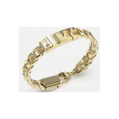 Pulsera Guess Caballero Vegas Acero Dorado Ref: JUXB03205JWYGBKS