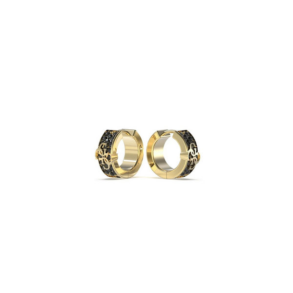 Pendientes Guess Caballero 4G Forever Acero Dorado Onyx Ref: JUME03233JWYGBKT-U