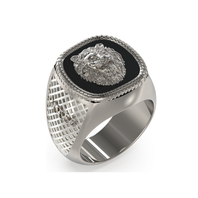 Anillo Guess Caballero Lion King Acero Ref: JUMR04003JWSTBK62