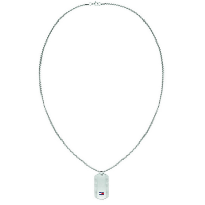 Tommy Hilfiger colgante caballero acero placa con logo Ref: 2790422