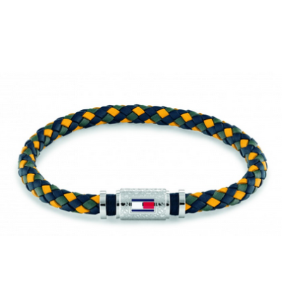 Tommy Hilfiger pulsera caballero de cuero trenzada Ref: 2790455