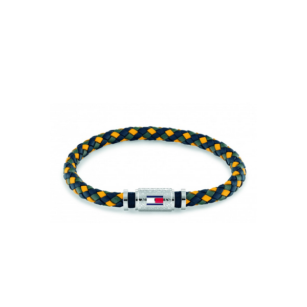 Tommy Hilfiger pulsera caballero de cuero trenzada Ref: 2790455