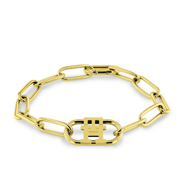 Tommy Hilfiger pulsera mujer acero dorado monograma Ref: 2780722