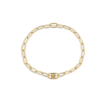 Tommy Hilfiger collar mujer eslabones acero dorado monograma Ref: 2780721