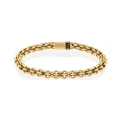 Pulsera Tommy Hilfiger Hombre Acero Baño Oro Ref. 2790522
