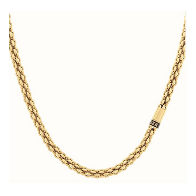 Collar Tommy Hilfiger Hombre Acero Baño Oro Ref.2790525