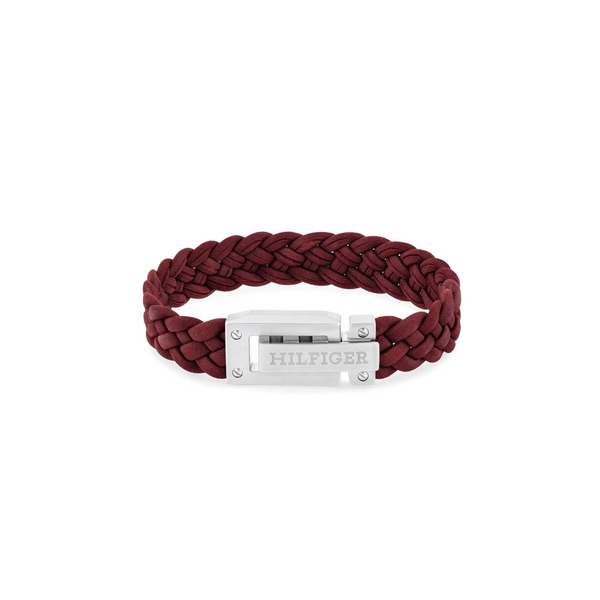 Pulsera Tommy Hilfiger Caballero Piel Trenzada Y Acero Ref: 2790519