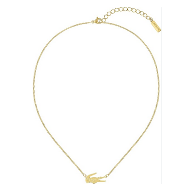 Collar Lacoste Cocodrile Mujer Acero Dorado Ref: 2040044
