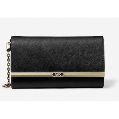 Michael Kors Bolso Mujer Mona Large Saffiano Leather Clutch Black Ref: 30H3G8OC3L 001 BLACK