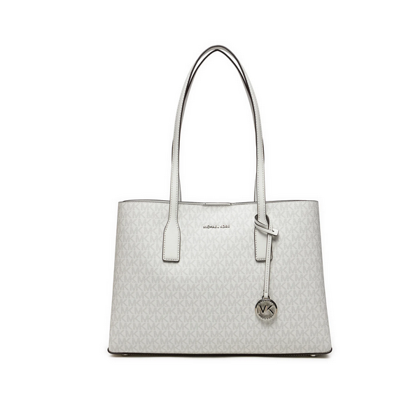 Bolso Michael Kors Mujer Tote Ruthie Mediano Con Logotipo Optic White/Alluminium Ref: 30S4S9RT2V 001 OPTIC WHITE/ALLUMINIUM