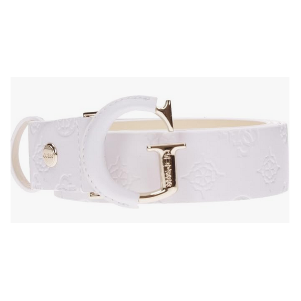 Cinturón Guess Mujer Geva Adjustable Belt Blanco Logo L Ref: BW7817VIN35-BLO S