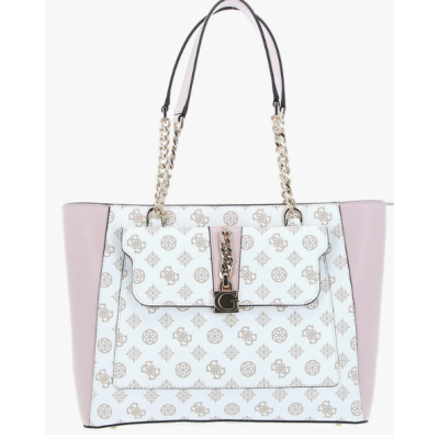 Guess Bolso Mujer Tiberia Tote White Logo Ref: PG876323 MOCHA LOGO