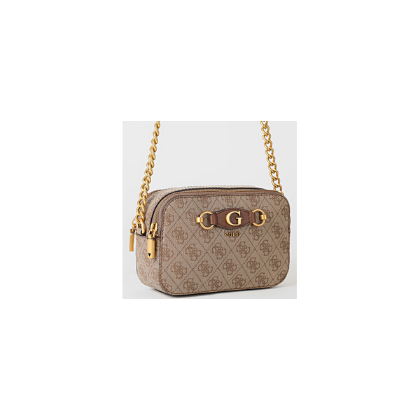 Bolso Guess Mujer Izzy Crossbody Camera Bag Latte Logo/Brown Ref: SB865414 LATTE LOGO/BROWN