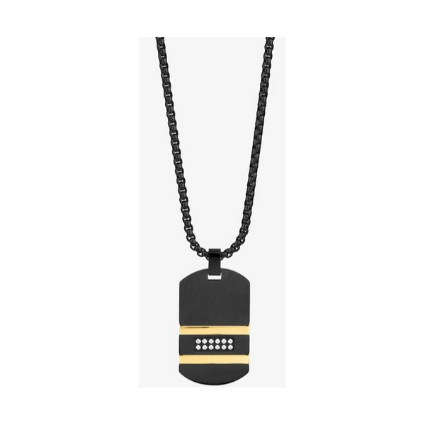 Collar Hombre Martinez Negro y Oro Radiant Jewels Ref.RH000113