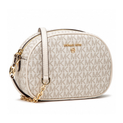 MICHAEL KORS 32S1GT9C0B 132 VANILLA/CREAM BOLSO JET SET CHARM SMALL LOGO CONVERTIBLE CAMERA BAG