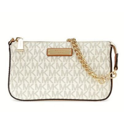 MICHAEL KORS 32F1GJ6W6B 150 VANILLA JET SET POUCH MD CHAIN POUCHETTE