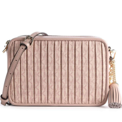 MICHAEL KORS 32F1GT9M2V 857 BALLET BOLSO JET SET MEDIUM PLEATED LOGO CAMERA BAG BALLET