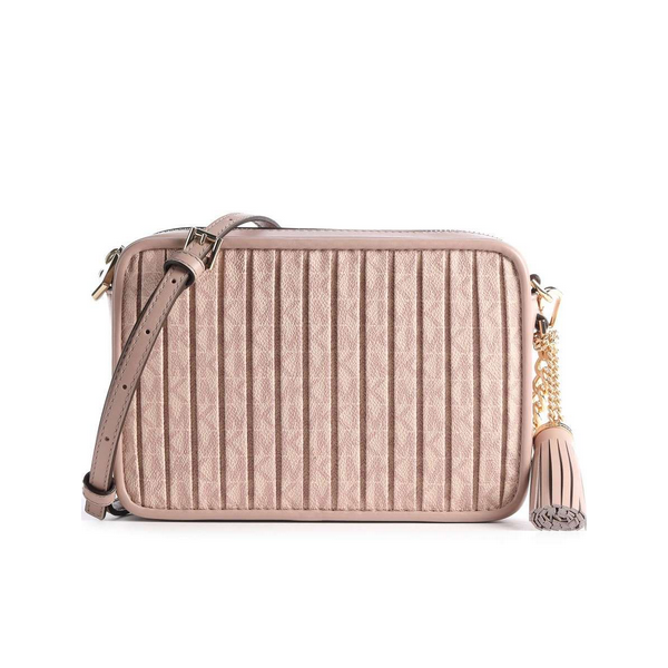 MICHAEL KORS 32F1GT9M2V 857 BALLET BOLSO JET SET MEDIUM PLEATED LOGO CAMERA BAG BALLET