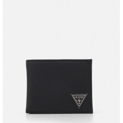 Guess cartera caballero certosa billfold with coin pocket black Ref: SMCRTSLEA24-BLA