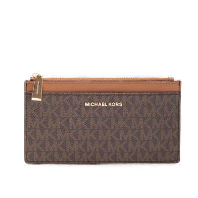 MICHAEL KORS 34F9GF6D9B 252 BROWN/ACORN TARJETERO JET SET LARGE SLIM CARD CASE