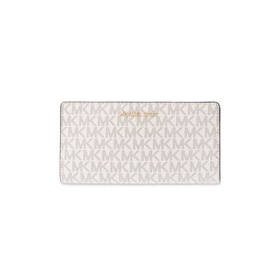 MICHAEL KORS 34F9GF6D7B 149 VANILLA/ACORN CARTERA LARGE LOGO SLIM WALLET VANILLA/ACORN
