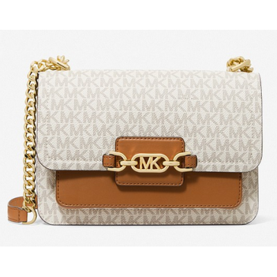 Michael Kors bolso mujer de hombro Heather grande con logotipo vanilla/acorn Ref: 30S2G7HL3B 149 VANILLA/ACORN