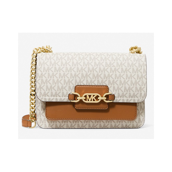 Michael Kors bolso mujer de hombro Heather grande con logotipo vanilla/acorn Ref: 30S2G7HL3B 149 VANILLA/ACORN