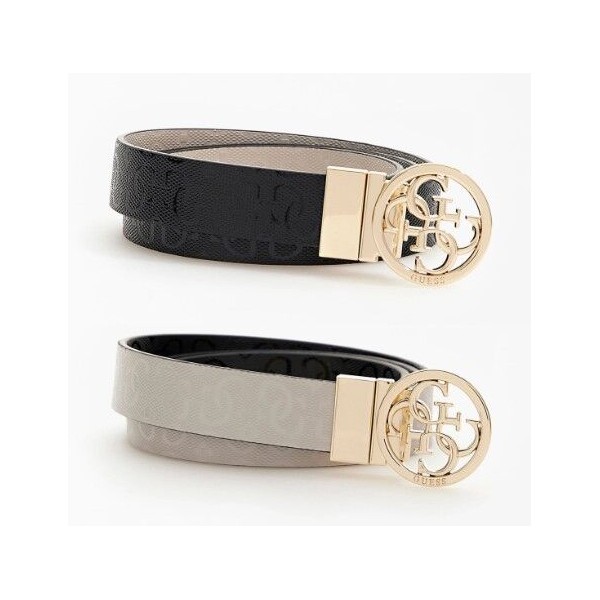 Guess cinturón mujer not adjustable & reversible belt stone/black talla s Ref: BW7724VIN25 STONE/BLACK S