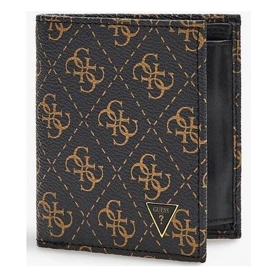 Guess cartera caballero vezzola small billfold with coinpocket brown/ochre Ref: SMVZLALEA22 BROWN/OCHRE