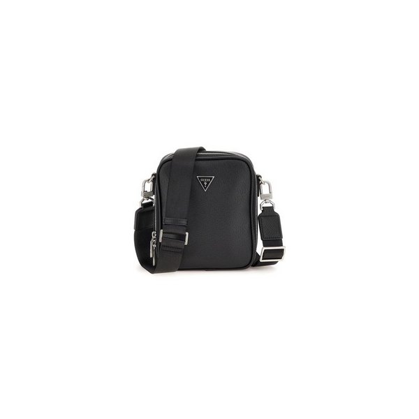 Guess bolso caballero certosa saffiano crossbody zip around black Ref: HMECSAP3254-BLA