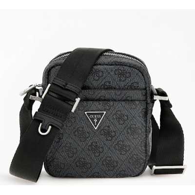 Guess bolso caballero vezzola smart vertical crossbody dark black Ref: HMEVZLP3117-DAB