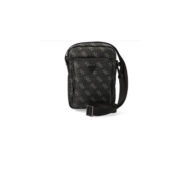 Guess bolso vezzola smart crossbody double pocket dark black Ref: HMEVZLP3163-DAB