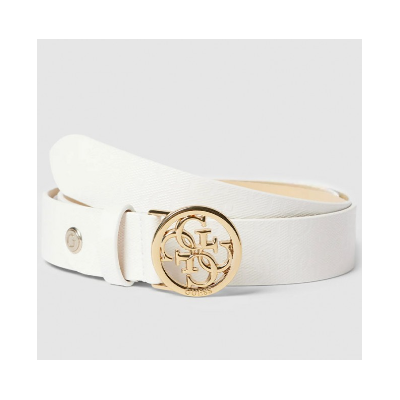 Guess Cinturón Mujer Sasky Adjustable & Not Reversible Belt White S Ref: BW7750VIN30 WHI S