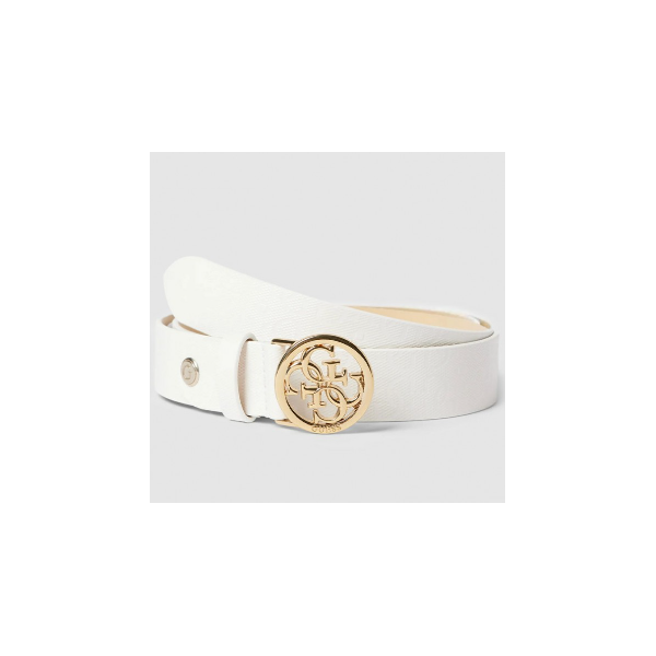 Guess Cinturón Mujer Sasky Adjustable & Not Reversible Belt White M Ref: BW7750VIN30 WHI M