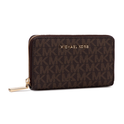Cartera Michael Kors Grande Mujer Jet Set Monograma Brown/Acorn Ref: 34H9GJ6D0B 252 BROWN/ACORN