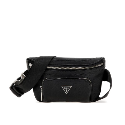 Riñonera Guess Caballero Certosa Saffiano Smart Compact Bum Bag Black Ref: HMECSAP3332-BLA