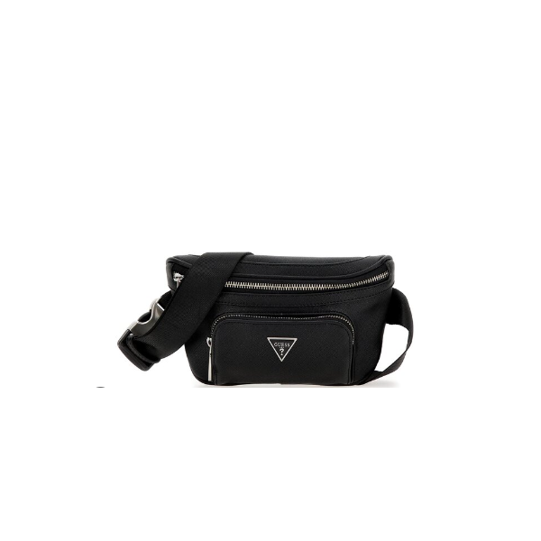 Riñonera Guess Caballero Certosa Saffiano Smart Compact Bum Bag Black Ref: HMECSAP3332-BLA