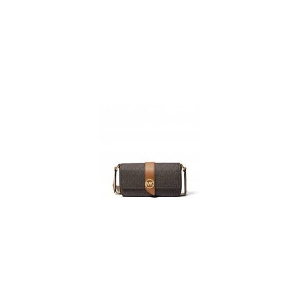 Bandolera Riñonera Greenwich Extrapequeña Con Logotipo Michael Kors.Ref. 32S3GGRC0B Brown/Acorn