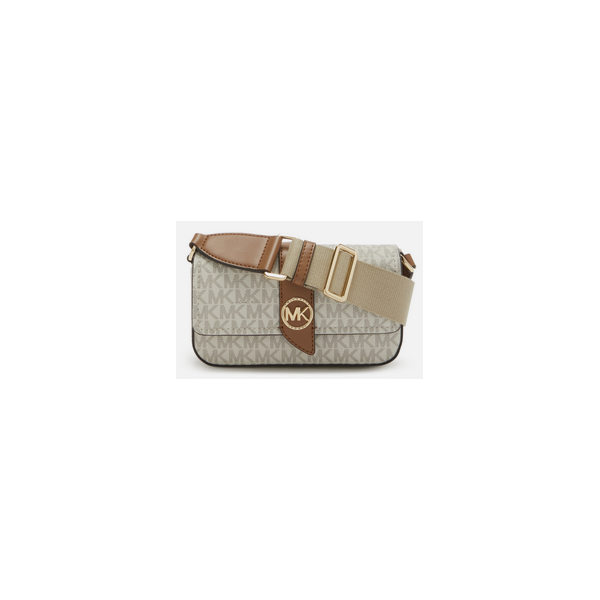 Bandolera Riñonera Greenwich Con Logotipo Vanilla/A Crn Michael Kors.Ref.32S3GGRC0B