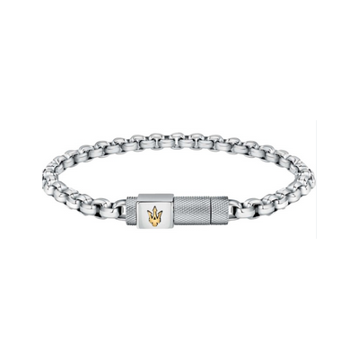 Pulsera Maserati Hombre Acero Inoxidable Plateado Ref.JM223ATK25