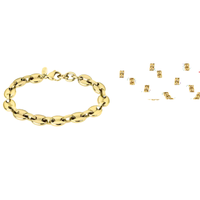 Pulsera Cadena Lotus Style Caballero Acero Inoxidable 316L Dorado Ref: LS2140/2/2