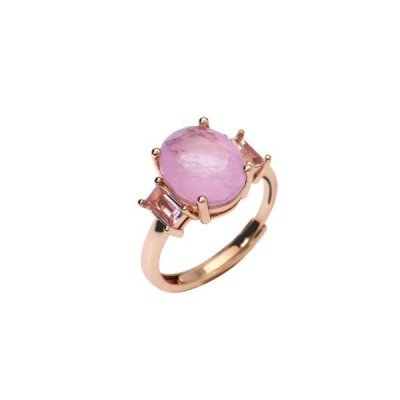 Anillo Mabina Mujer Santorini Piedra Ovalada Rosa Ref: 523419