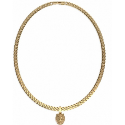 Colgante Guess Caballero Lion King Acero Dorado Ref: JUMN01301JWYGT/U