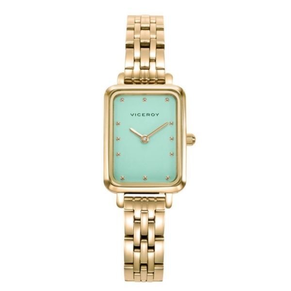 Reloj Viceroy Mujer Caja Y Brazalete Acero Ip Dorado Ref: 401220-67