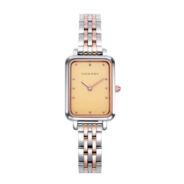 Reloj Viceroy Mujer Caja Y Brazalete Acero Bicolor Ip Rosado Ref: 401220-27