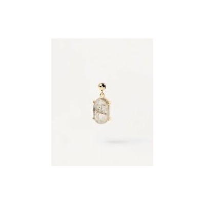 Charms Pdpaola de plata con baño de oro con piedra labradorita Ref. CH01-015-U