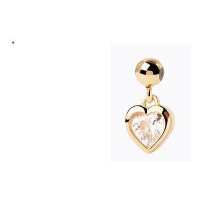 Charm Pdpaola Corazón mini circonita baño oro 18k CH01-116-U