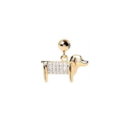 Charm Pdpaola perro circonita blanca CH01-080-U