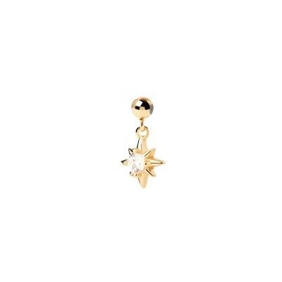 Charm Colgante PdPaola Estrella del Norte Plata Baño Oro y Circonita blanca CH01-087-U